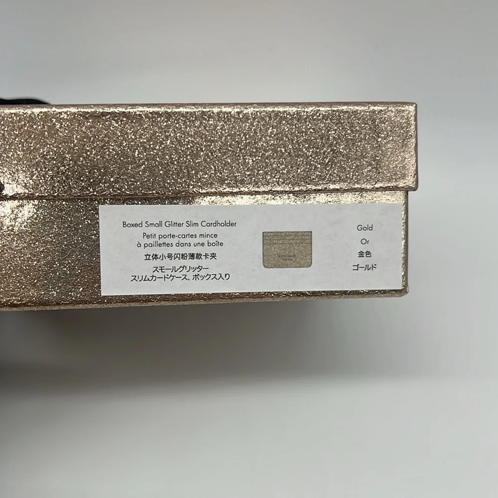 Kate Spade Glimmer Small Slim Card Gold